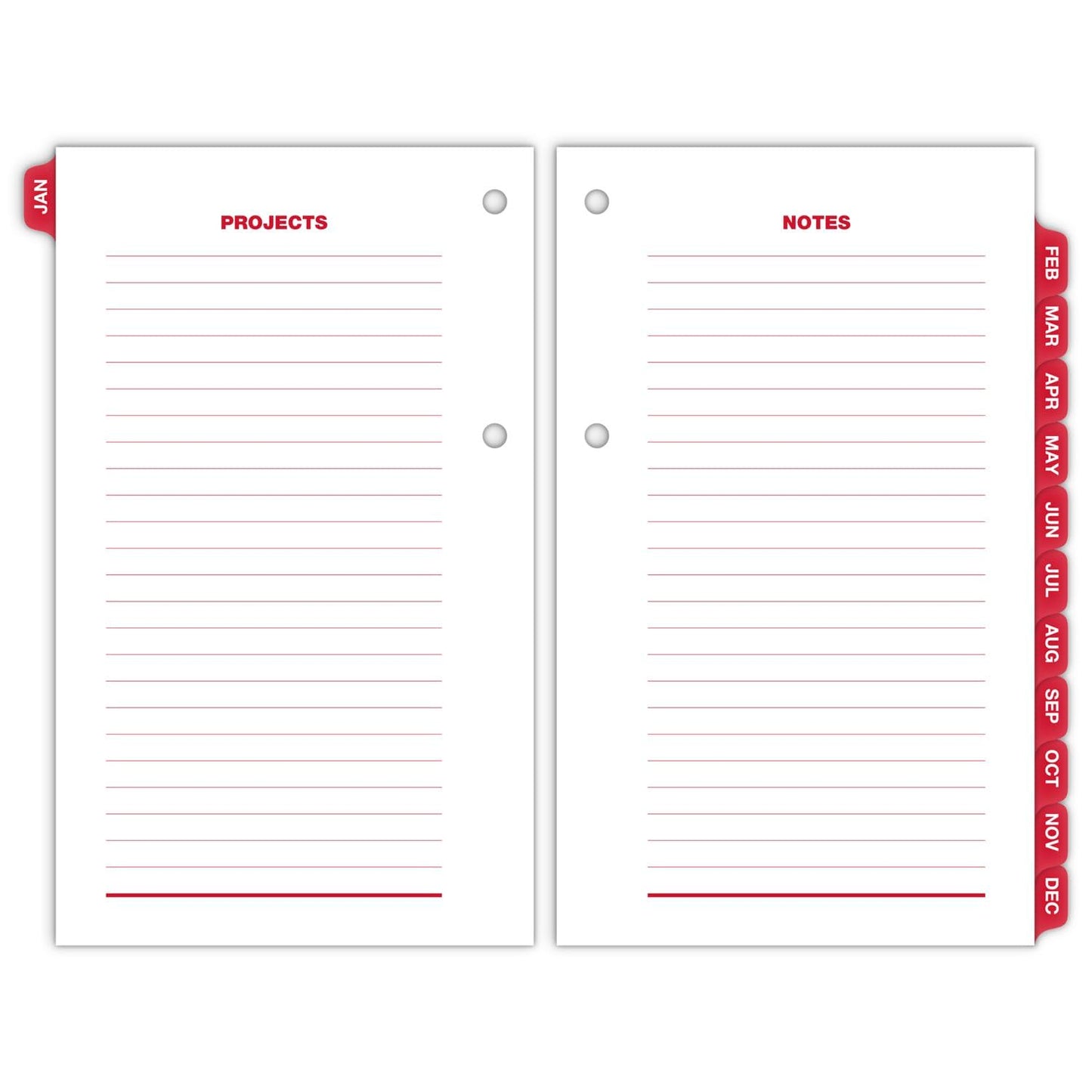 AT-A-GLANCE 2025 Desk Calendar Refill, Daily, 3-1/2" x 6", Standard, Loose-Leaf (E0175025)