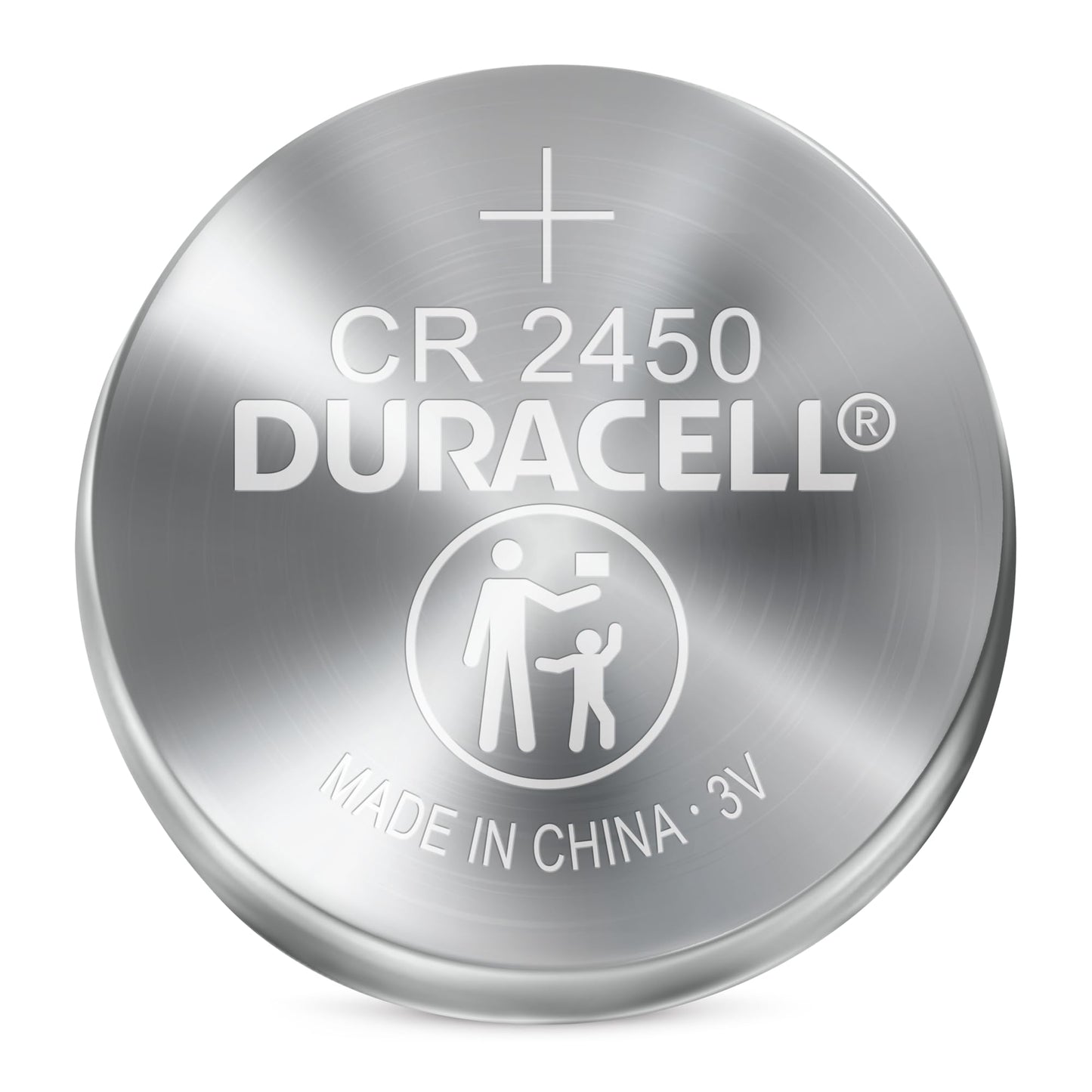 Duracell 2450 3V Lithium Battery, 1 Count Pack, Lithium Coin Battery for Medical and Fitness Devices, Watches, and more, CR Lithium 3 Volt Cell