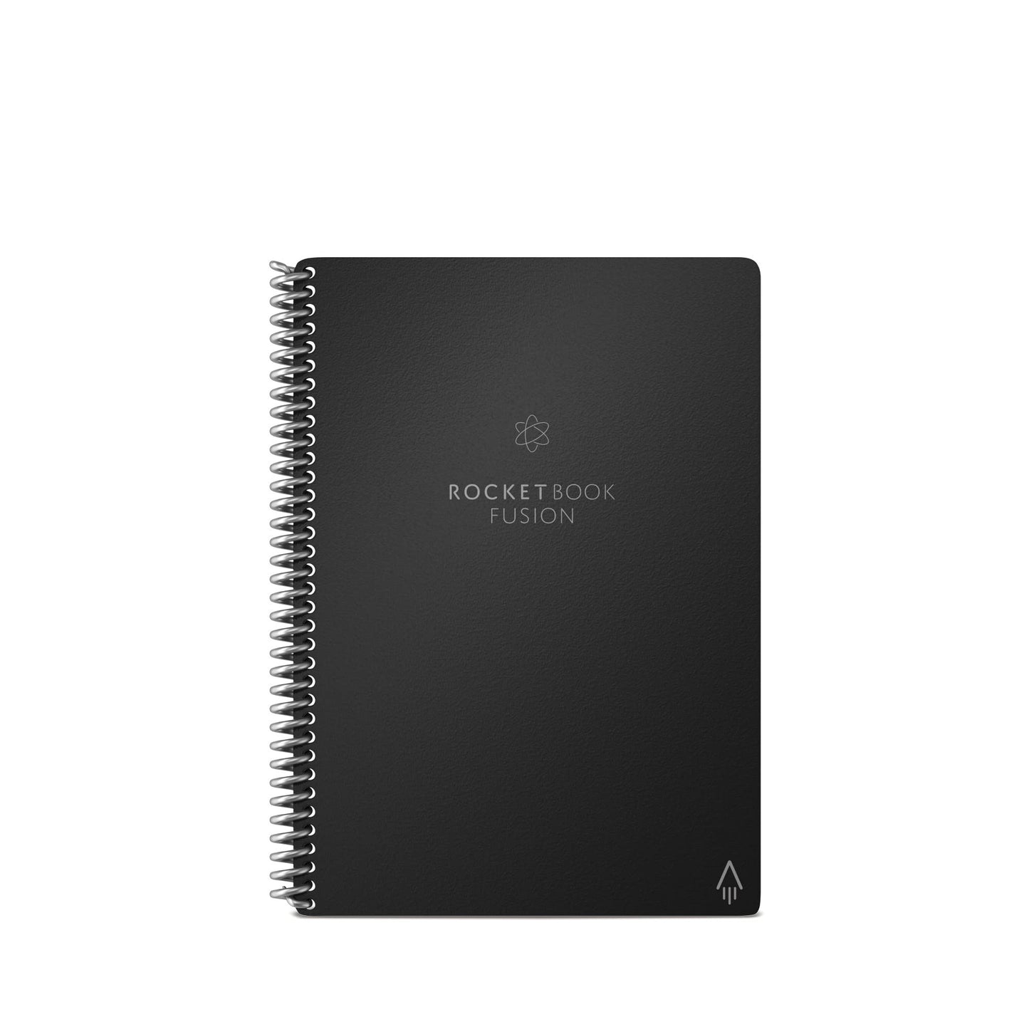 Rocketbook Fusion Smart Reusable Notebook Executive Size Notebook, 6" x 8-4/5", 7 Subjects, 21 Sheets, Black