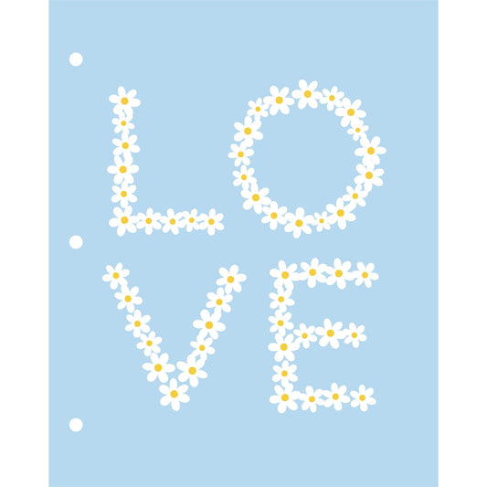 Eccolo BTS 2-Pocket Folder, 8-1/2" x 11", Daisies