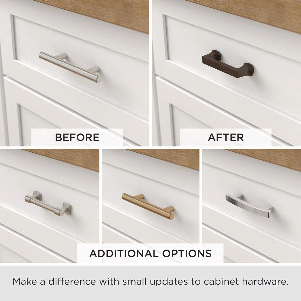 Brightened Opulence 5-1/16 in. (128mm) Center-to-Center Polished Nickel Drawer Pull