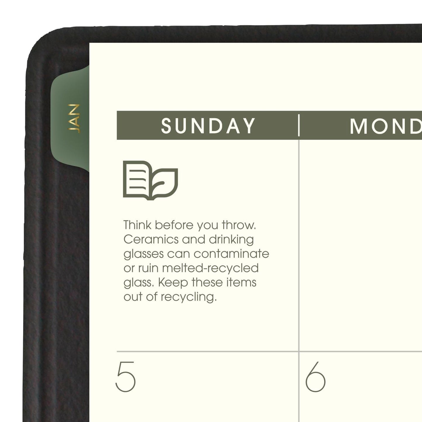 AT-A-GLANCE 2025 Appointment Book Planner, Weekly & Monthly, 7" x 8-3/4", Medium, Quarter-Hourly, Recycled, Black (70951G0525)