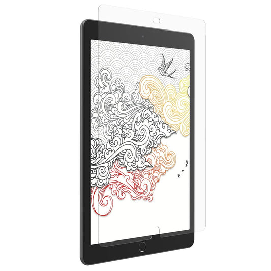 ZAGG InvisibleShield GlassFusion+ Canvas - simulates writing or drawing on paper - Made for Apple iPad 10.2" (8th Gen) and iPad 10.2" (7th Gen)