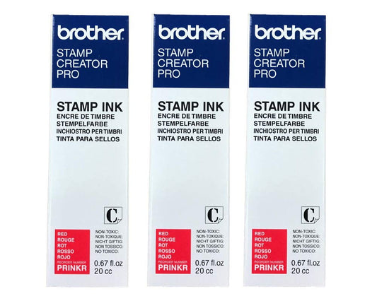 1/Pack Stamp Creator Rubber Stamp Ink Refill (Red) for Brother SC2000 StampCreator