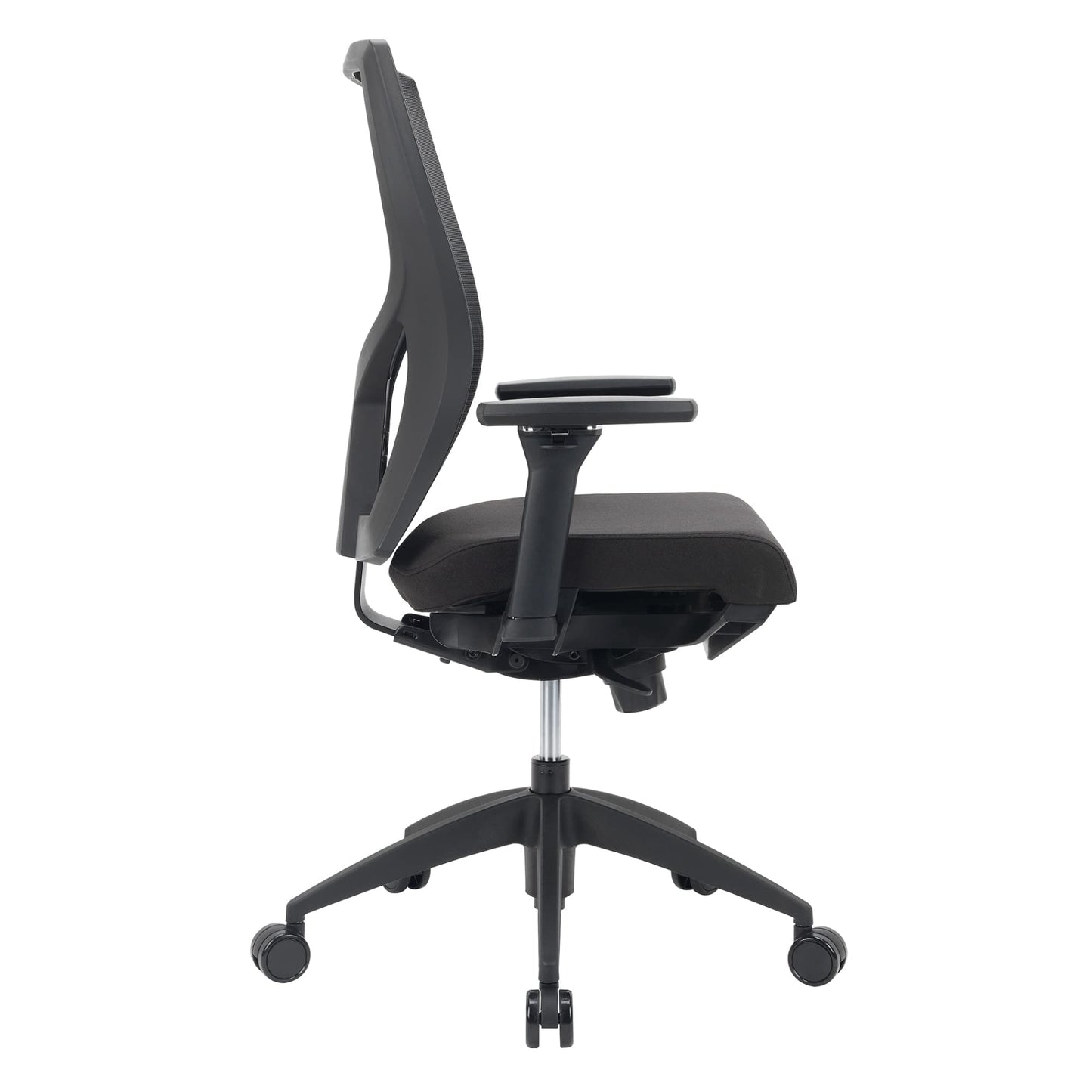 WorkPro® Oceanic Mesh/Fabric Ergonomic High-Back Executive Chair, Black, BIFMA Compliant