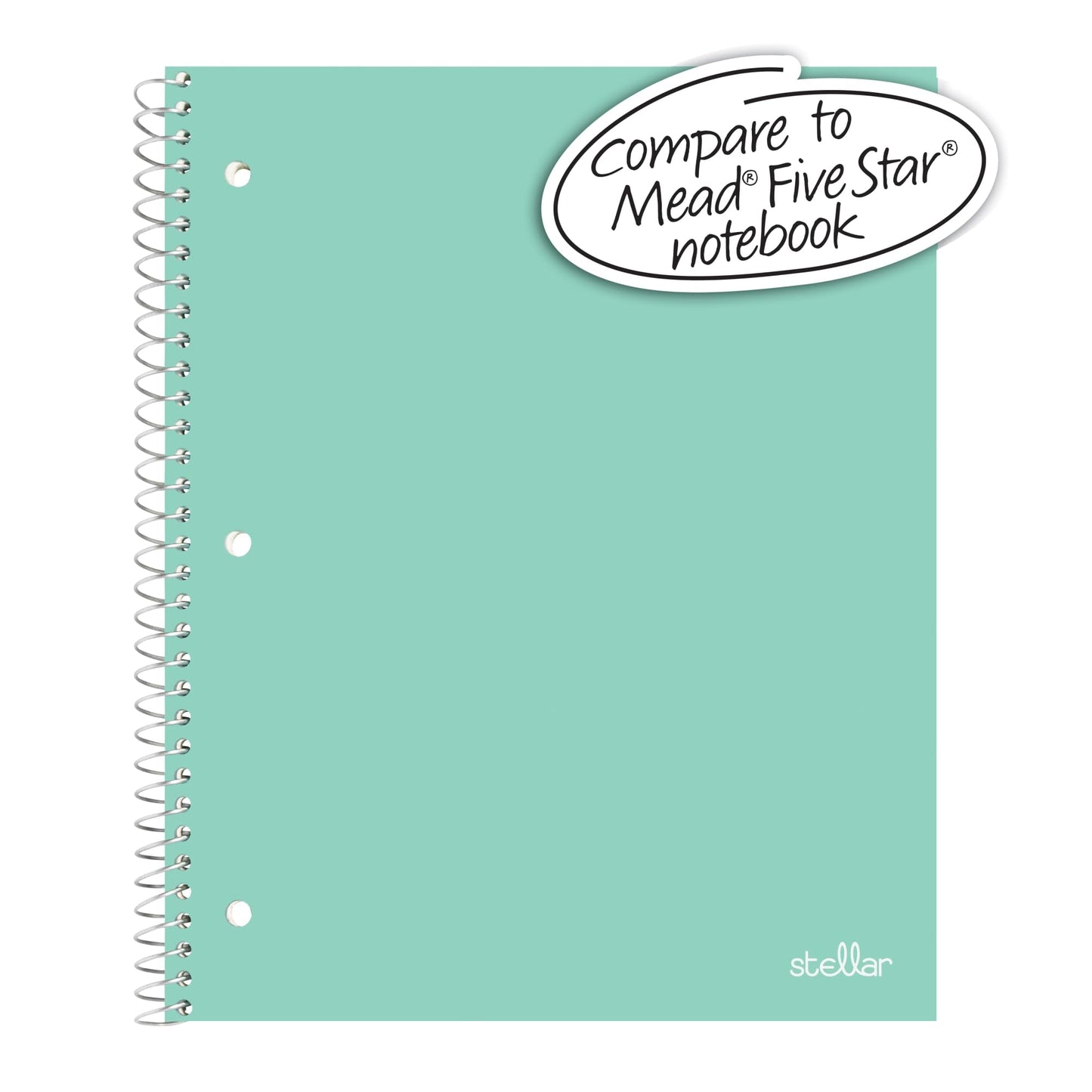 Office Depot� Brand Stellar Poly Notebook, 8" x 11", College Ruled, 200 Pages (100 Sheets), Mint [Office Product]