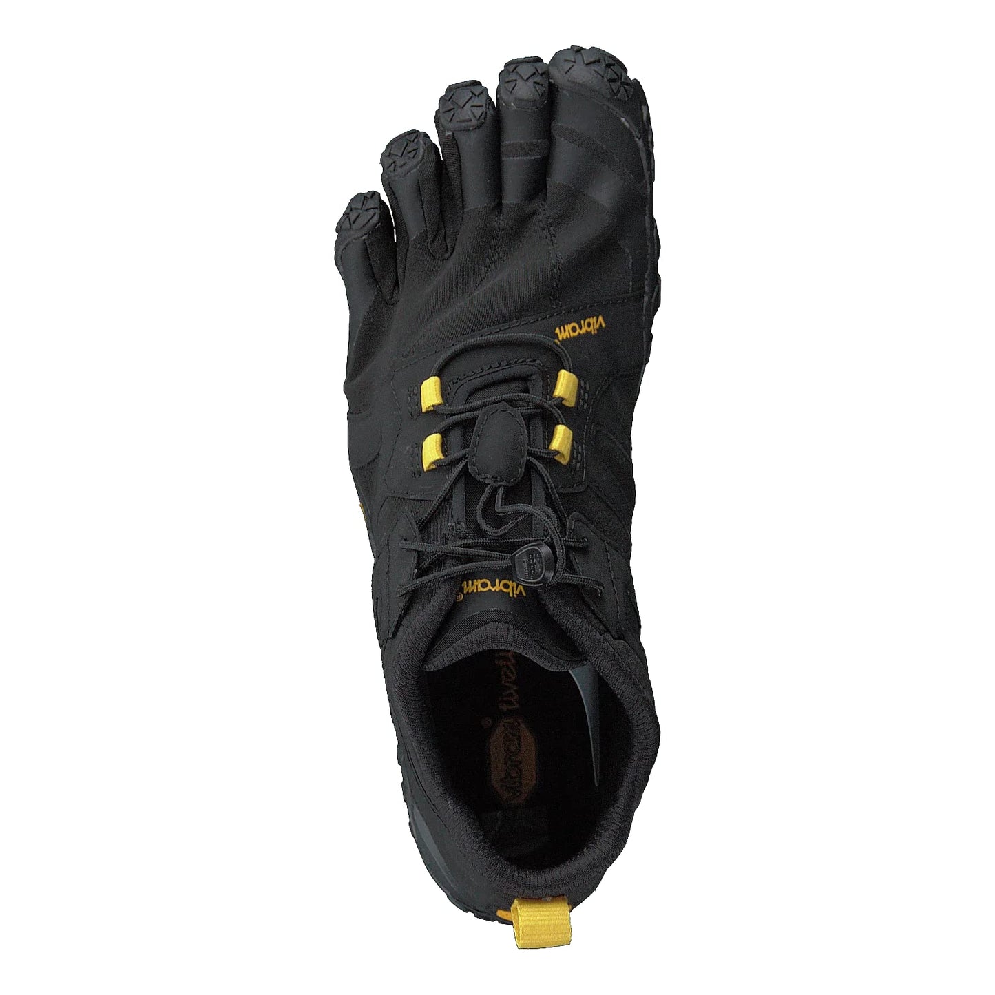 Vibram Women's FiveFingers V-Trail 2.0 Shoe, Black/Yellow, 39 EU / 8-8.5 US