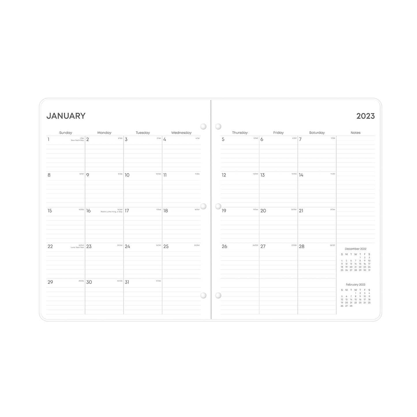 Blue Sky� Keiki Monthly Planning Calendar, 8-1/2" x 11", Multicolor, January to December 2023, 138871