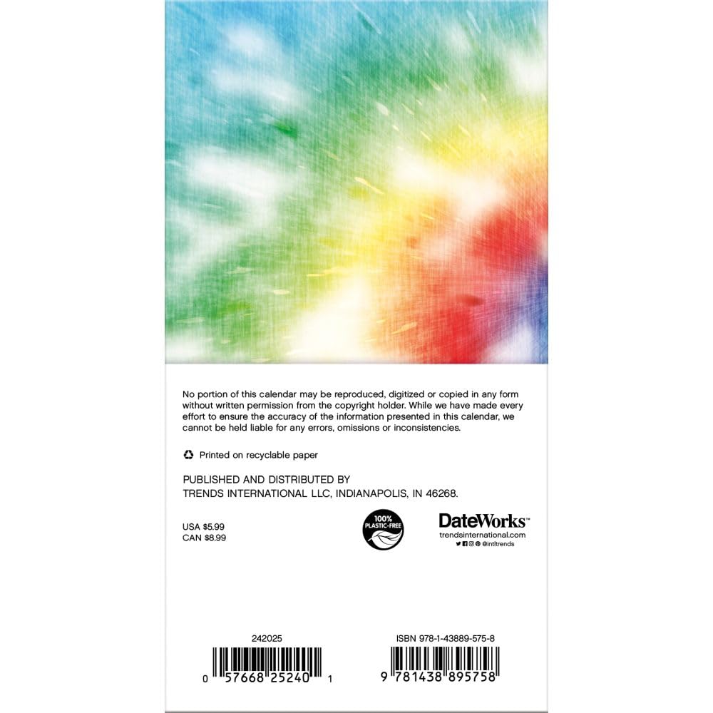 Trends International, Tie Dye 2024 Pocket Planner