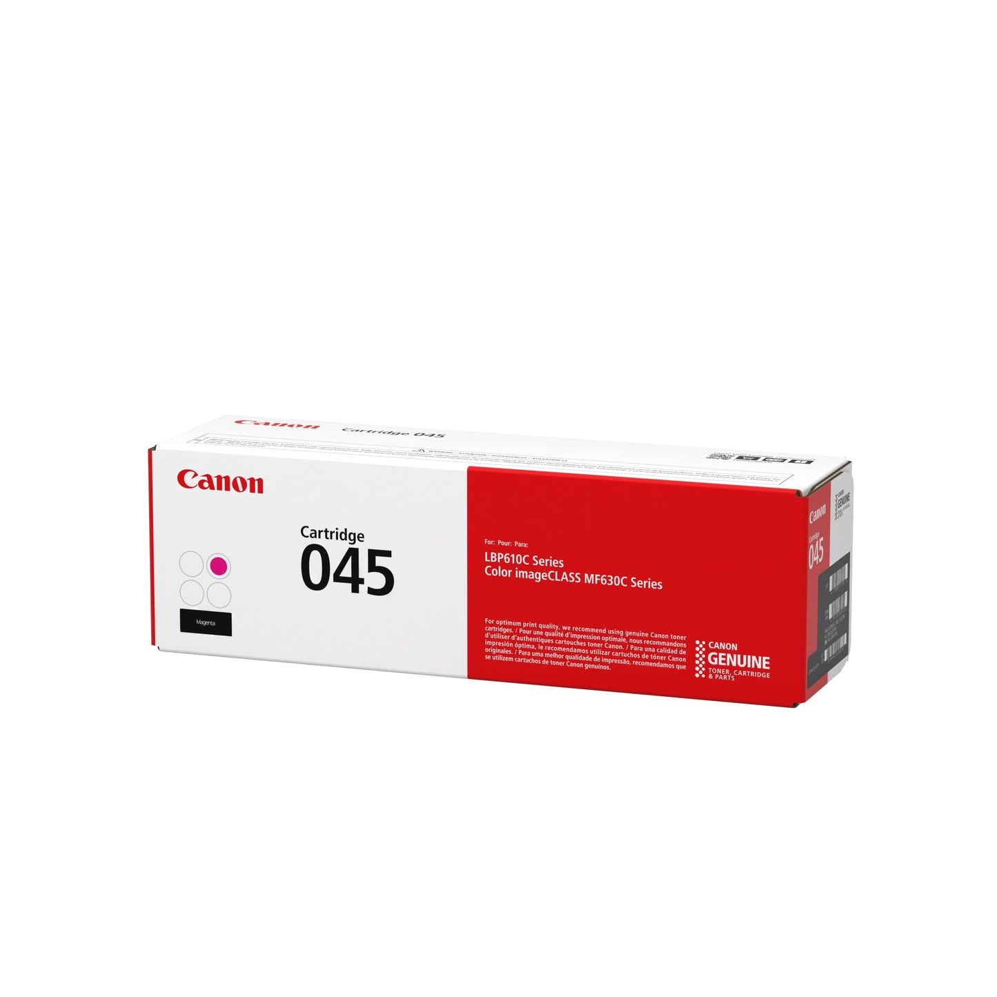 Canon Genuine Toner, Cartridge 045 Magenta (1240C001), 1 Pack, for Canon Color imageCLASS MF634Cdw, MF632Cdw Laser Printer