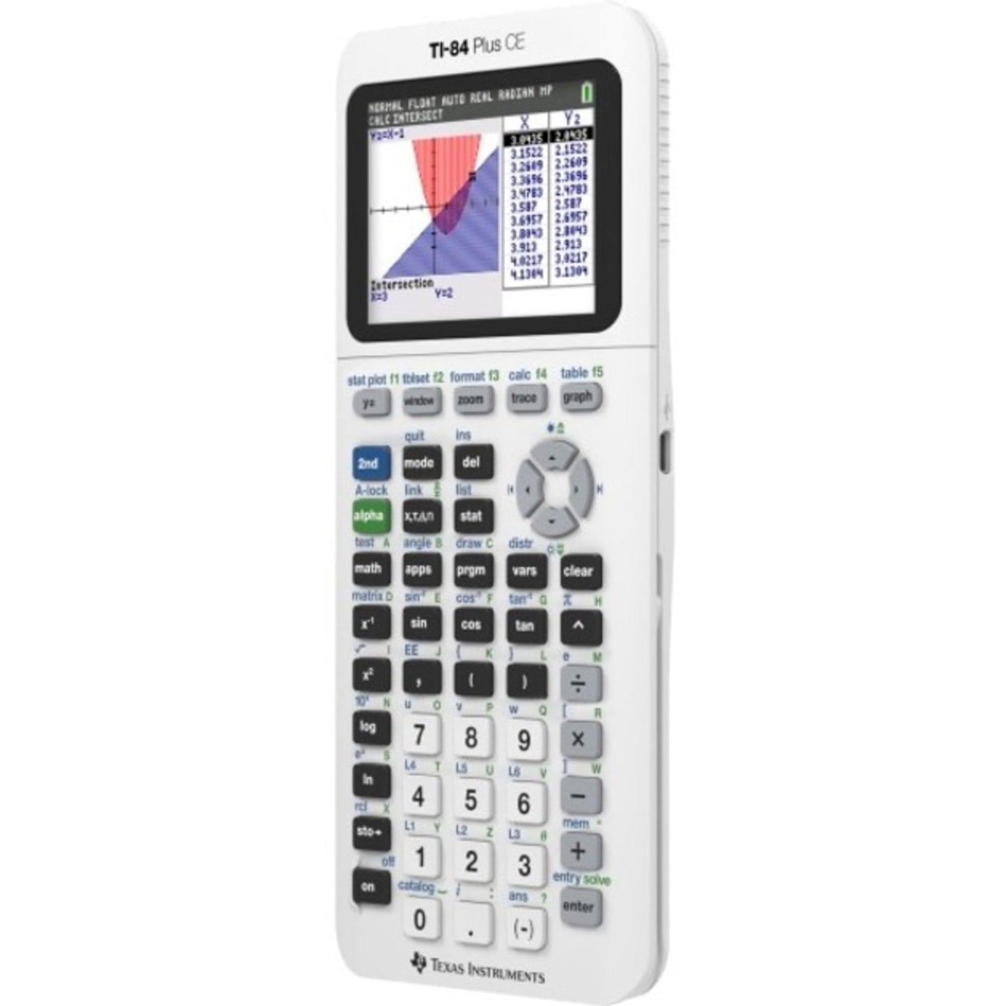 Texas Instruments TI-84 Plus CE Color Graphing Calculator, Bright White