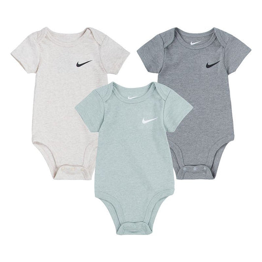 Baby Nike Short Sleeve 3-Pack Bodysuits, Boy's, Size: 6 Months, Green