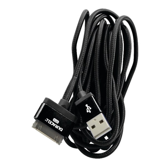Duracell� Sync & Charge 30-Pin USB Cable, 10', Black
