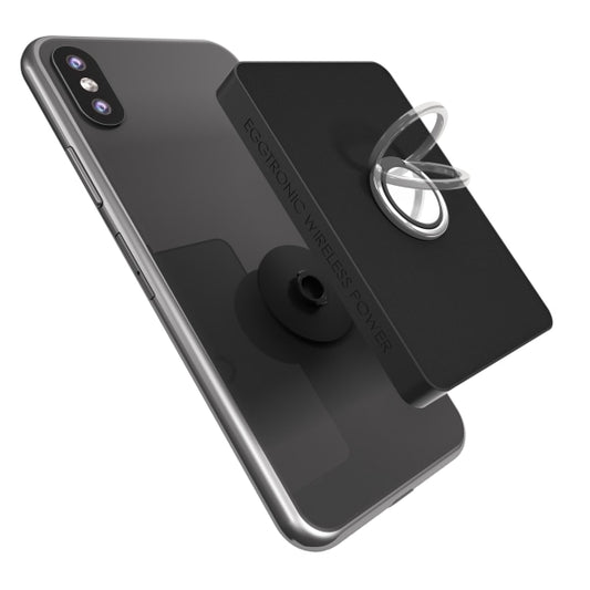 Eggtronic Power Bank, With Phone Ring Holder, Black, PRBK2