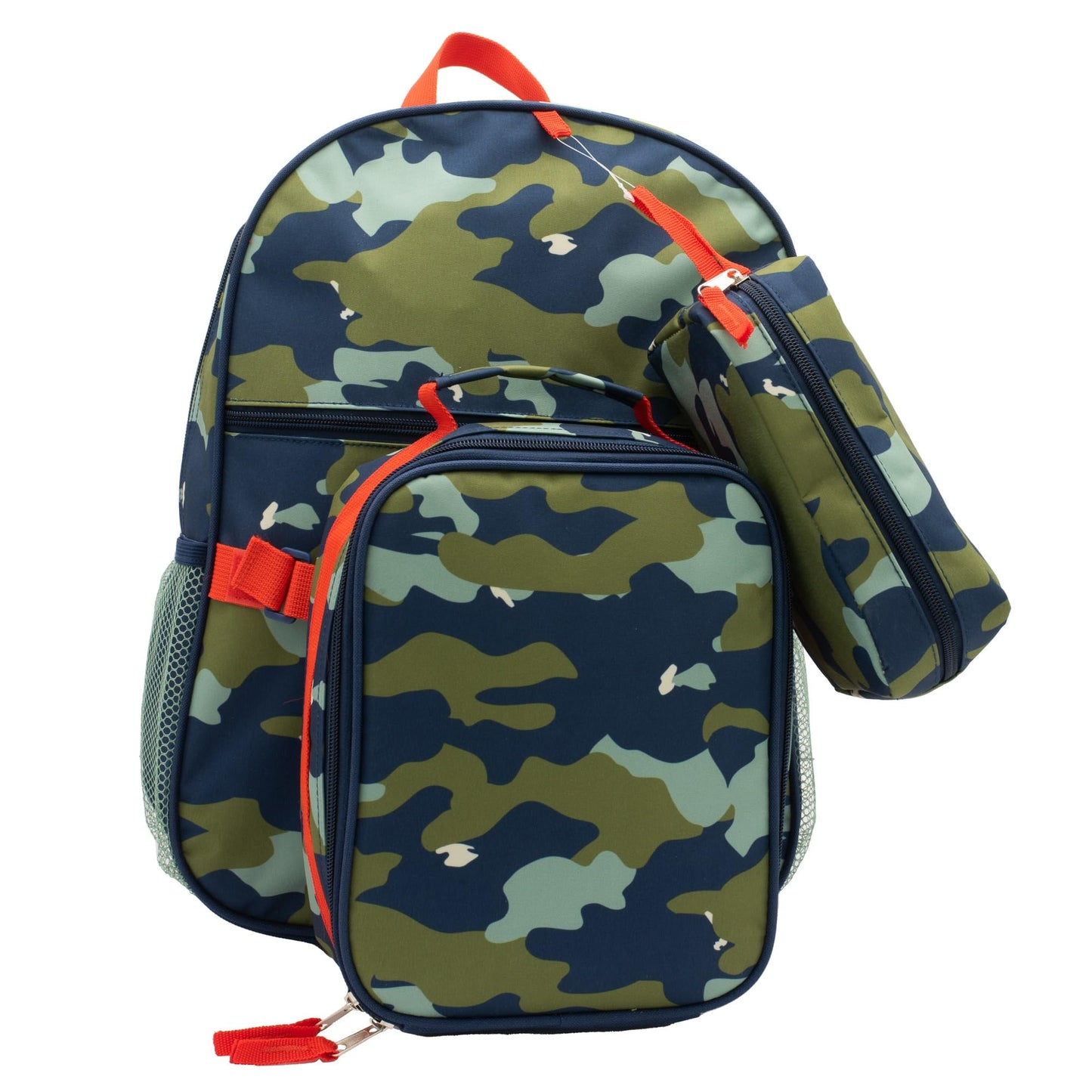 Accessory Innovations 3-Piece Backpack Set With 16" Laptop Pocket, Deep Cover Camo