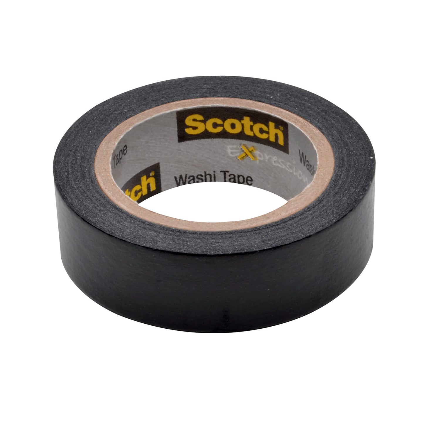 Scotch Expressions Washi Tape.59" x 393", 1 Roll/Pack, Black (C314-BLK)