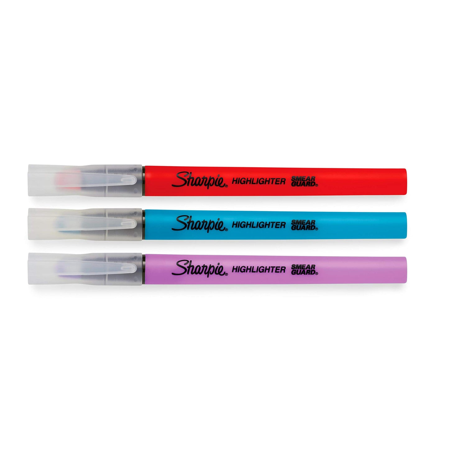 SHARPIE Clear View Highlighter Stick, Chisel Tip, Assorted Fluorescent, 3 Pack (1964664)