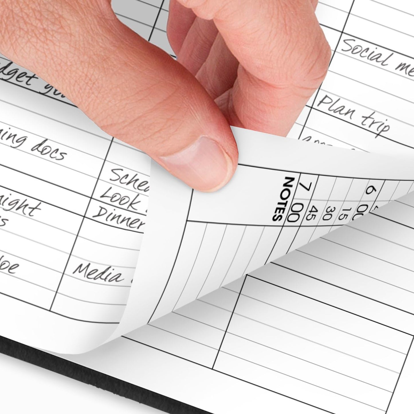 AT-A-GLANCE 2025 Appointment Book Planner, Daily, Four Person Group Planner, 8" x 11", Large, Quarter-Hourly, Black (708220525)