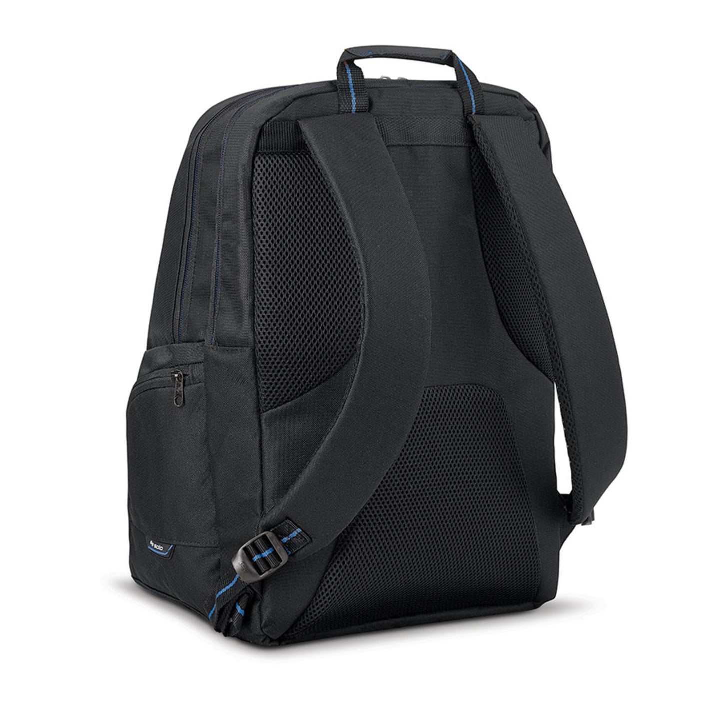 SOLO NY Ambition Laptop Backpack, Black/Blue, up to