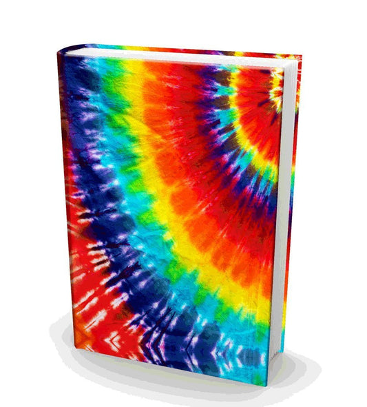 Book Sox Stretchable Book Cover: Jumbo Tie Dye Print. Fits Most Hardcover Textbooks up to 9" x 11". Adhesive-Free, Nylon Fabric School Book Protector. Easy to Put On. Washable & Reusable Jacket.