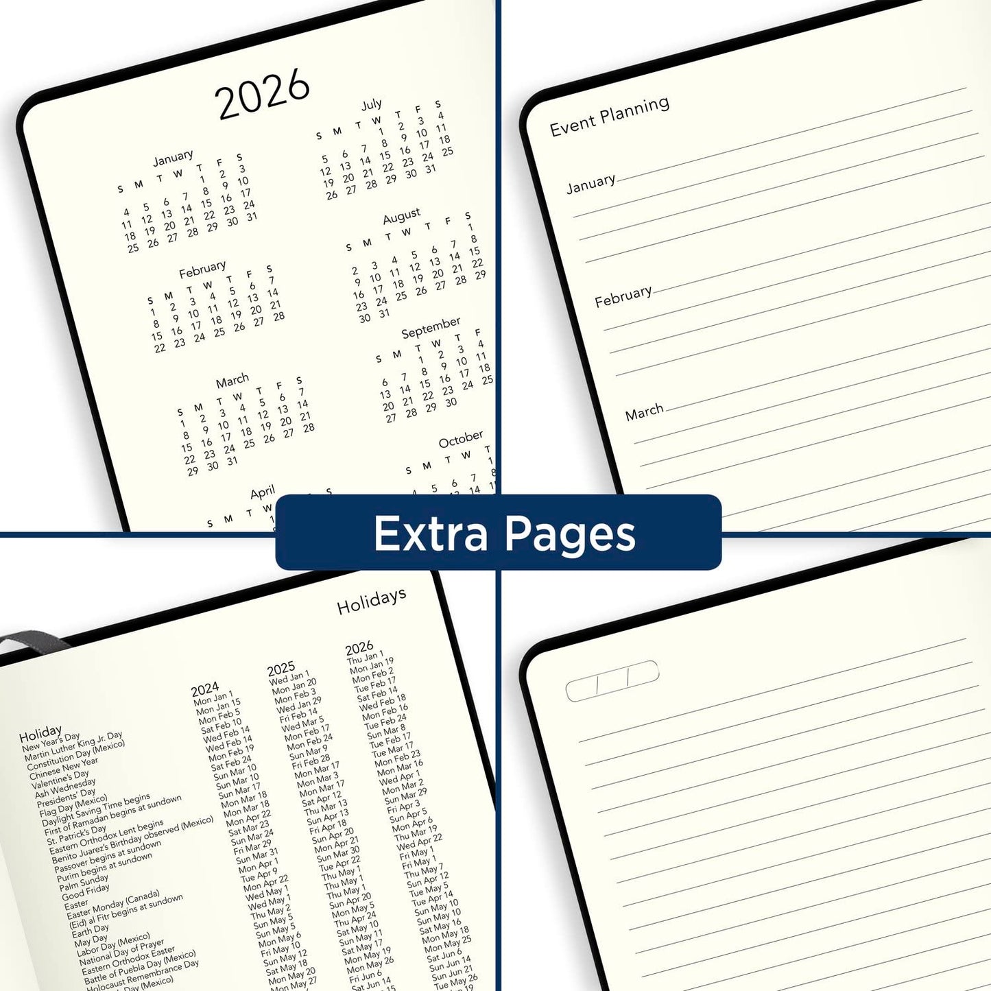 AT-A-GLANCE 2024 Weekly & Monthly Appointment Book Planner, Plan. Write. Remember. 5" x 8-1/4", Small, Casebound, Black (706D100524)