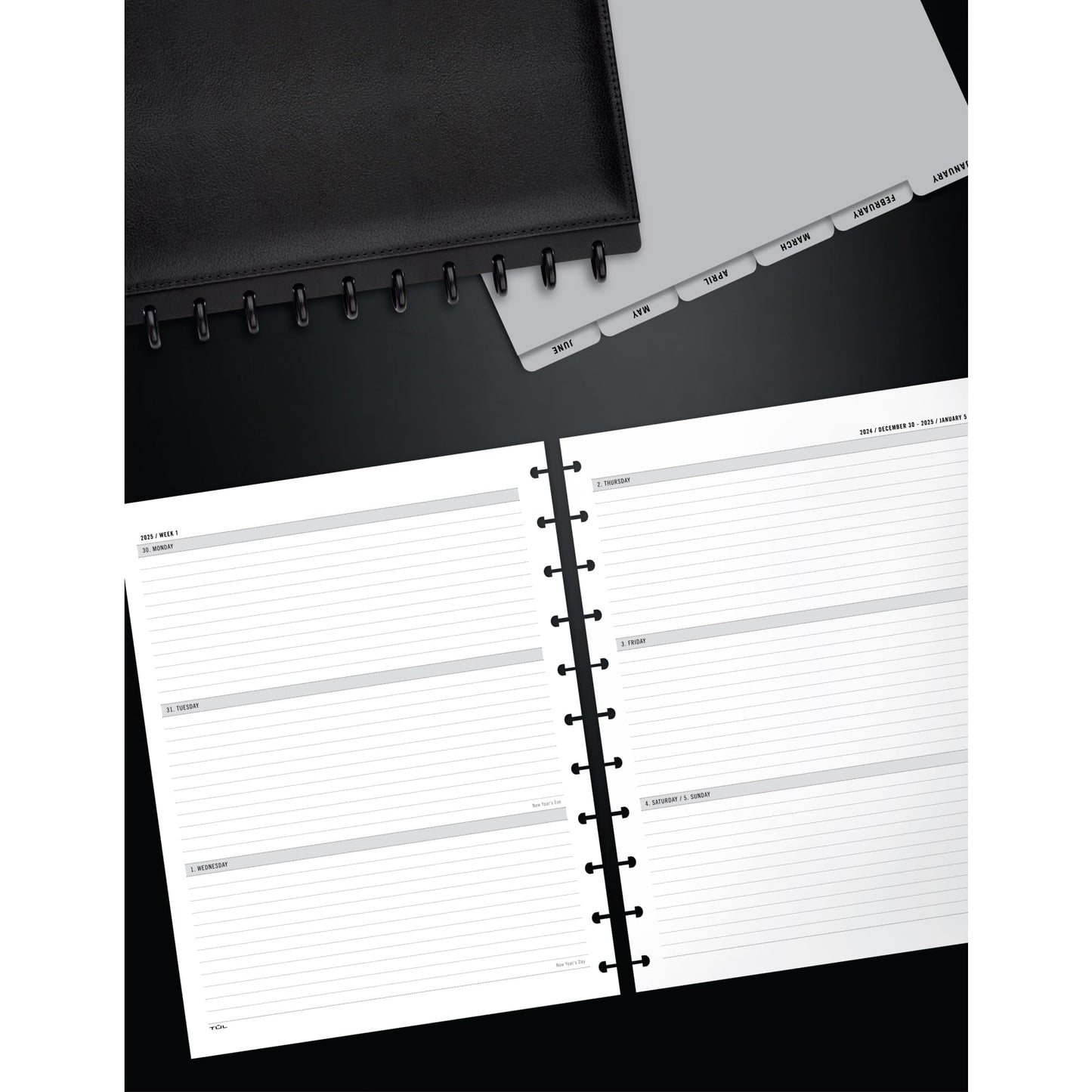 2025 TUL® Discbound Weekly/Monthly Planner Refill Pages, Letter Size, January To December