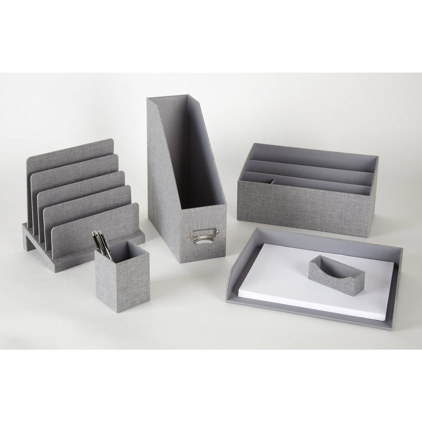 Realspace� Gray Fabric Pencil Cup