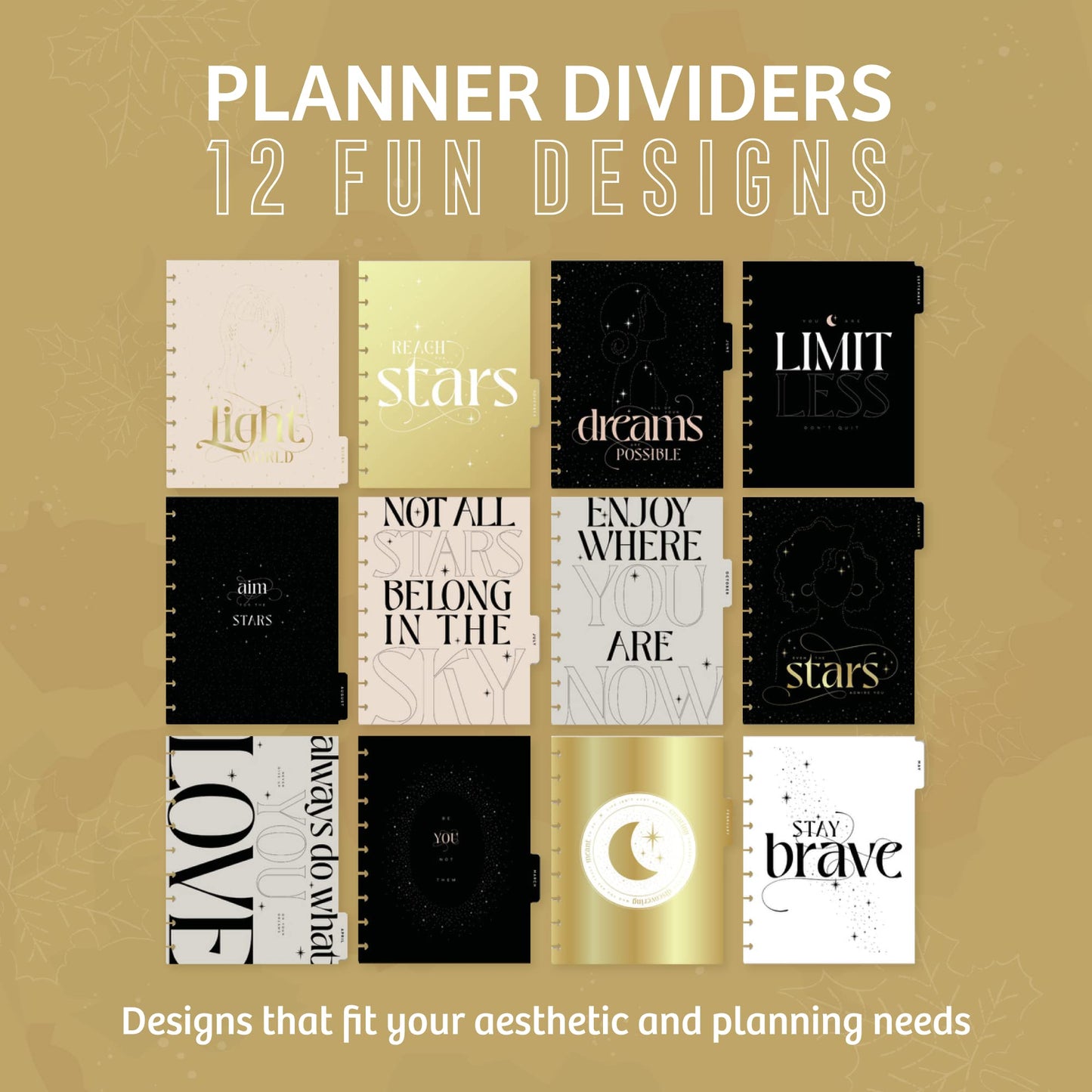 Happy Planner 2023 Daily Planner and Calendar, 12-Month Daily, Weekly, and Monthly Planner, Jan. 2023�Dec. 2023, Monthly Layout, Celestial Theme, Classic Size, 7 Inches by 9 1/4 Inches