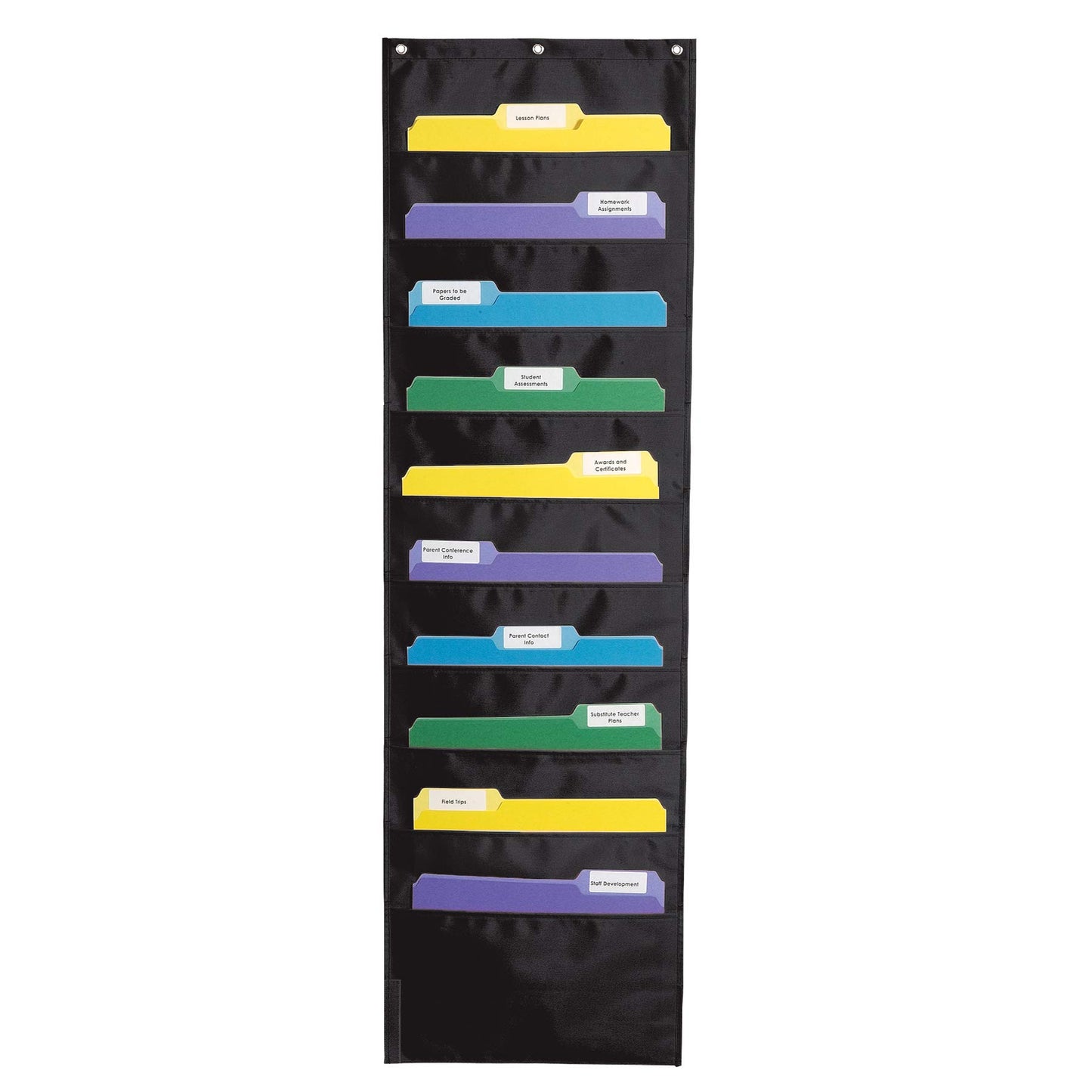 Carson Dellosa Storage Pocket Chart, Black (158573)