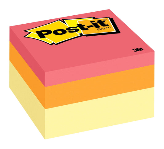 Post-it Notes, 3x3 in, 1 Cube, America's #1 Favorite Sticky Notes, Canary Wave, Clean Removal, Recyclable (2053-AU)