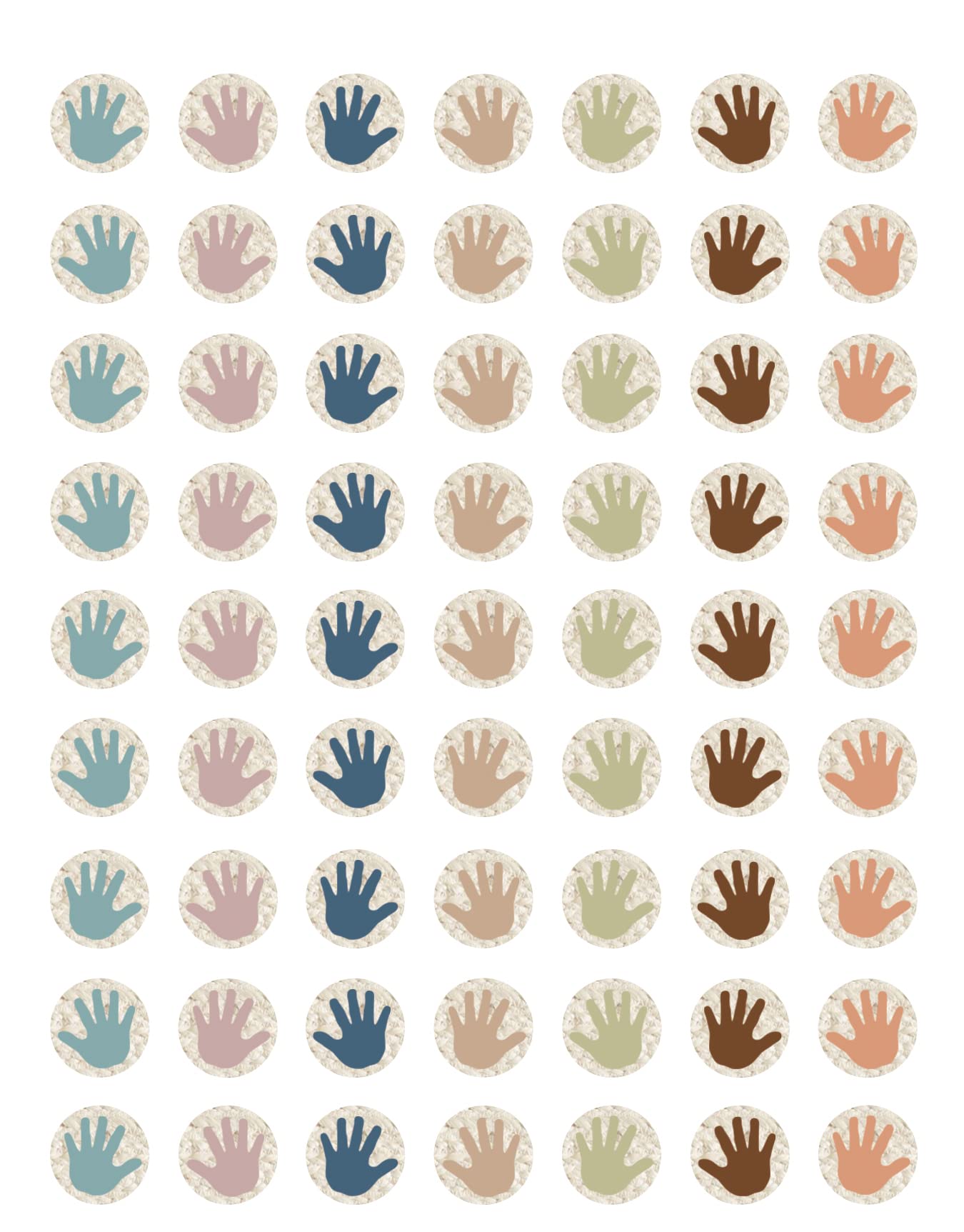 Teacher Created Resources Everyone is Welcome Helping Hands Mini Stickers, Pack of 378