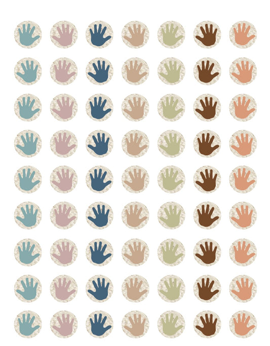 Teacher Created Resources Everyone is Welcome Helping Hands Mini Stickers, Pack of 378