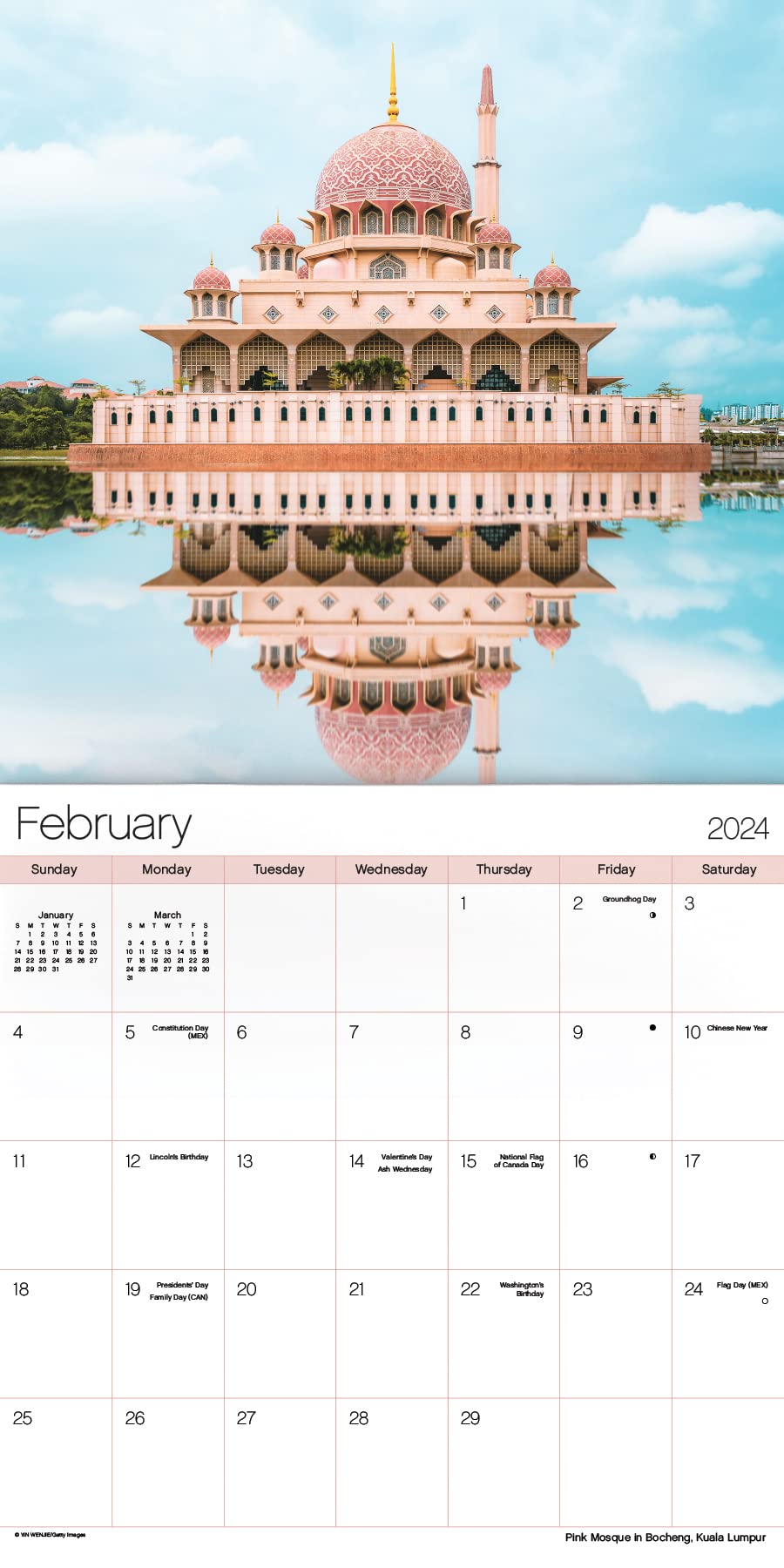 2024 Exotic Destinations Wall Calendar Trends International