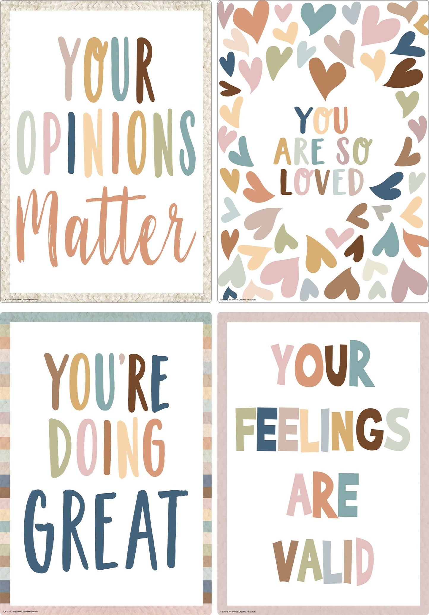 Teacher Created Resources Everyone is Welcome Small Poster Pack (TCR7146), 11.00" x 15.75"