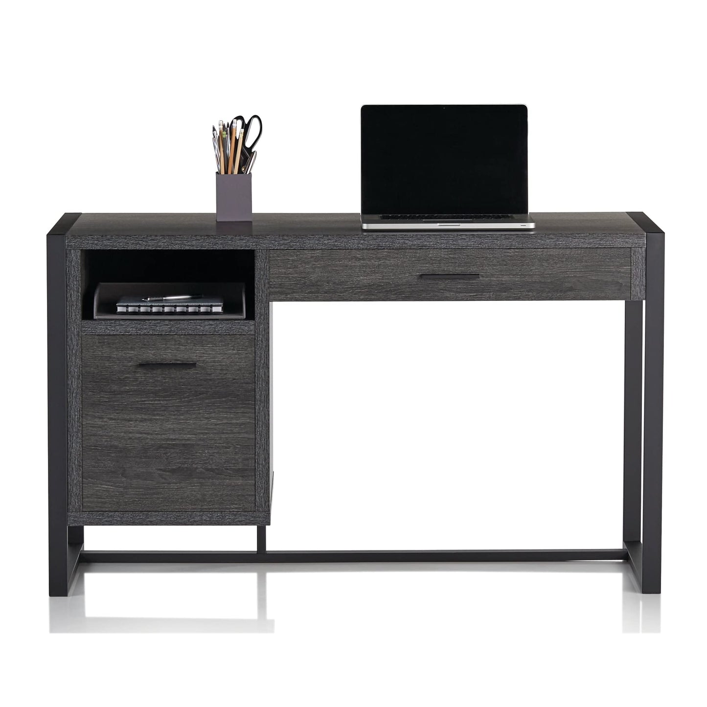 Realspace� DeJori 51" W Writing Desk, Charcoal