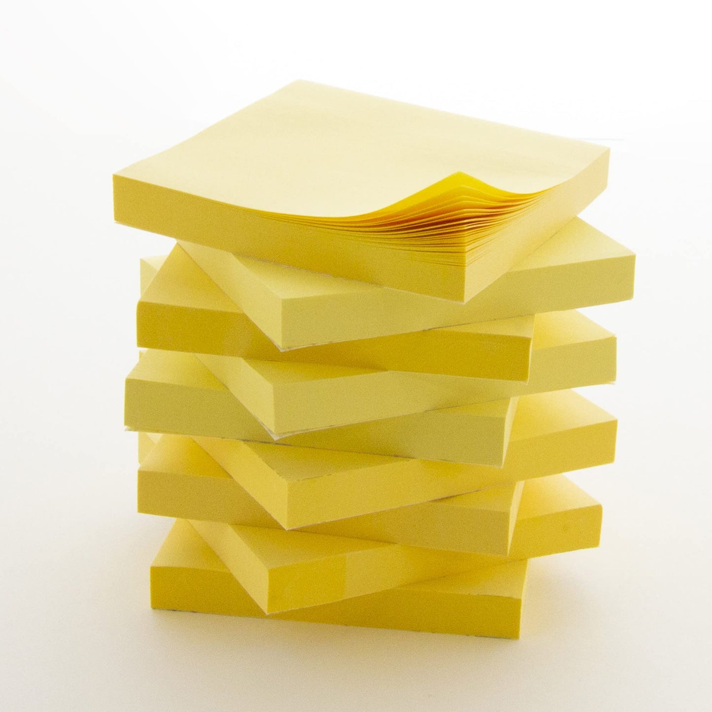 BAZIC Sticky Notes 3x3 Canary Yellow Colors Post Stickies Self Stick Note, Colorful Adhesive Memo Pads, Recyclable (100 Sheets/Pack), 1-Pack