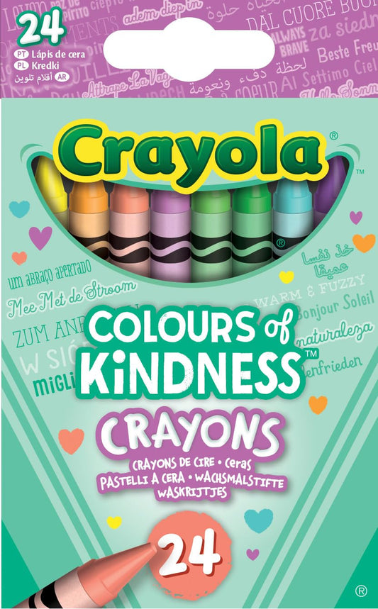 Crayola Colors of Kindness, Pack of 24 Crayons, 24 Count (Pack of 1), Assorted Piece