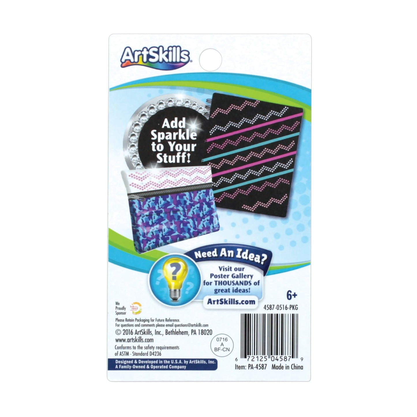 Artskills® Chevron Gems, Pink, Pack of 6