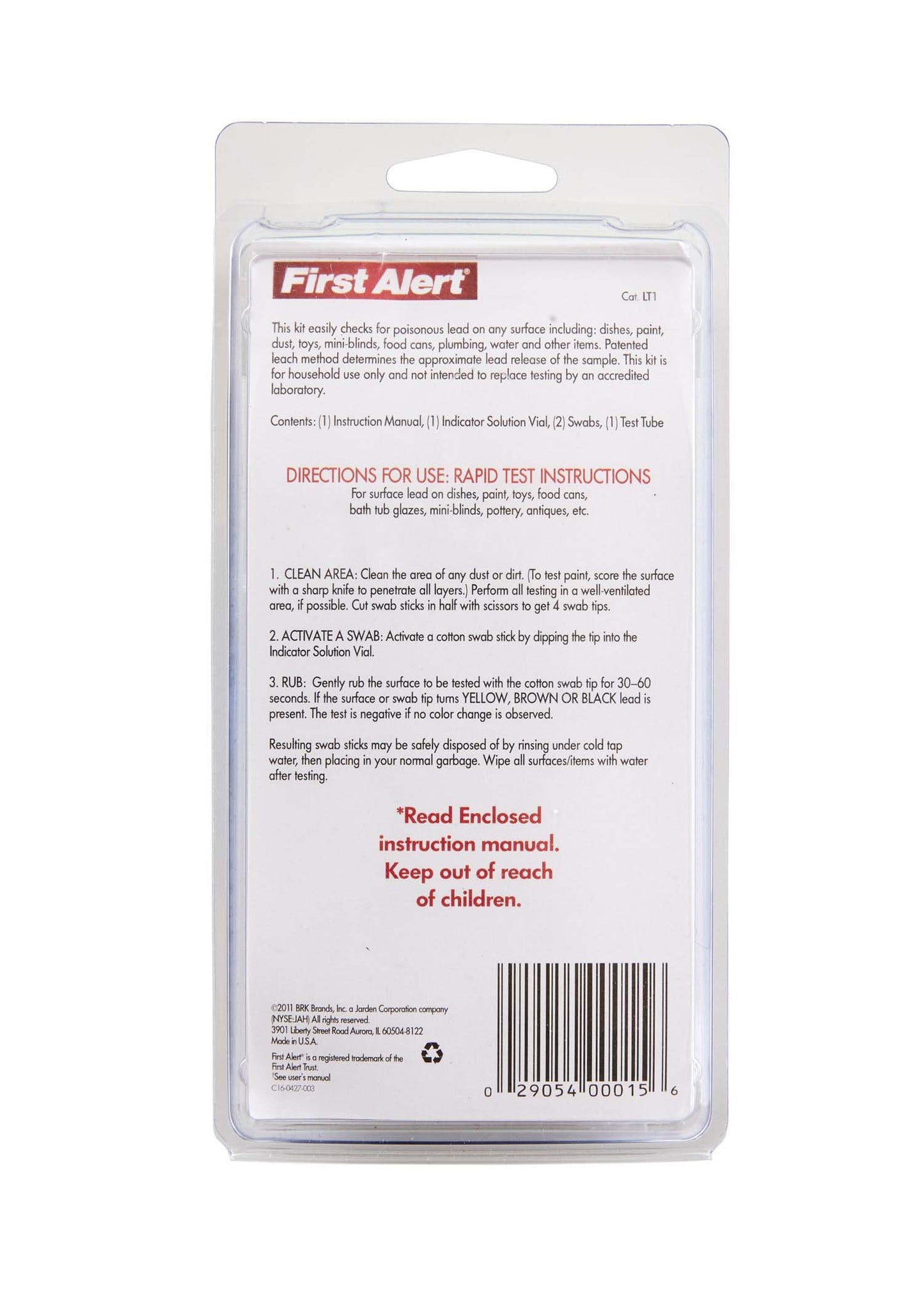 First Alert LT1 Premium Lead Test Kit