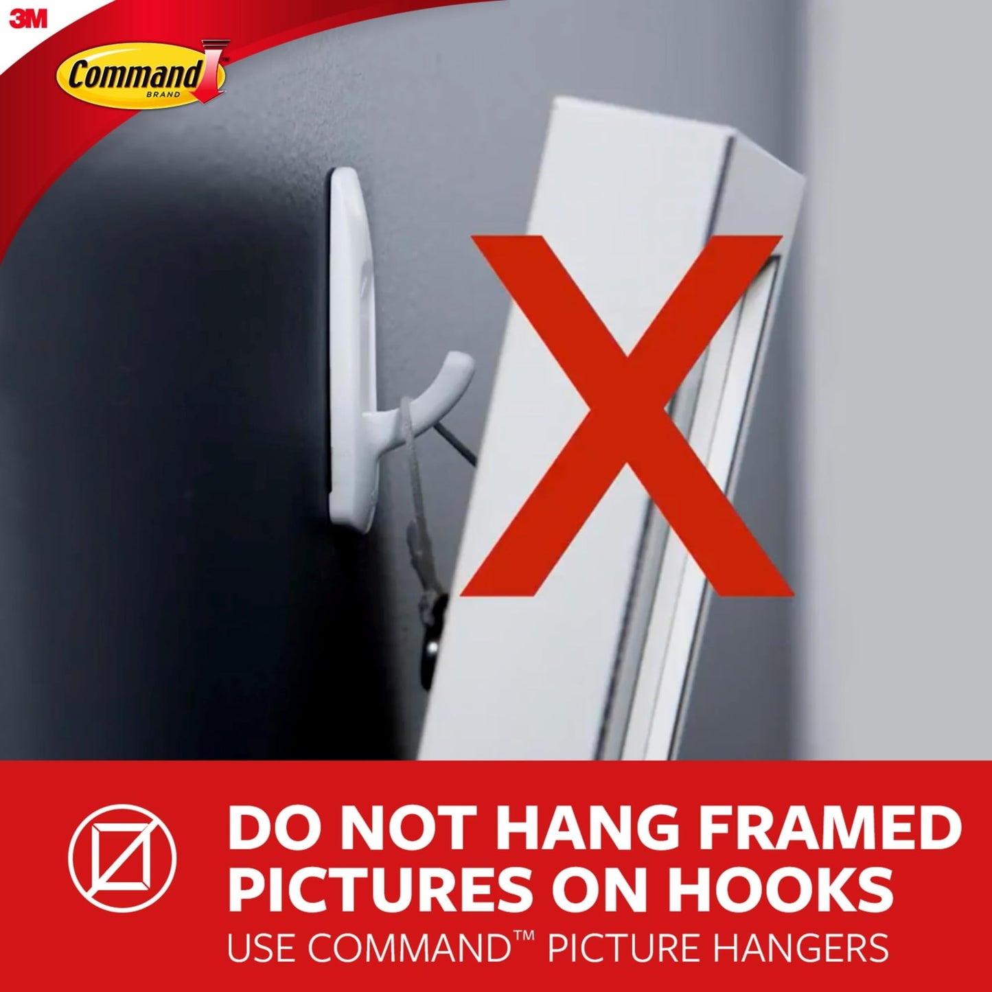 Command Large Clear Plastic Hooks Value Pack, 3-Hook, 3 Large Hooks