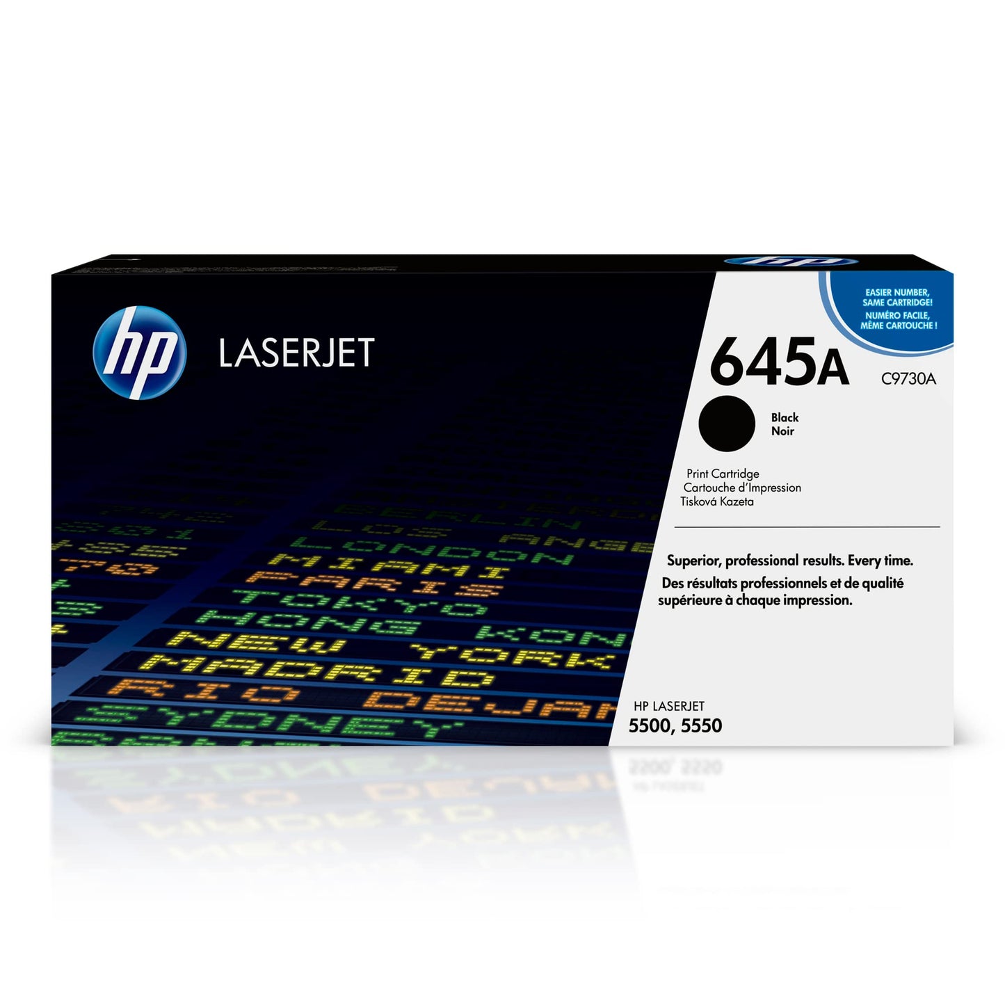 HP 645A Black Toner Cartridge | Works with HP Color LaserJet 5500, 5550 Series | C9730A