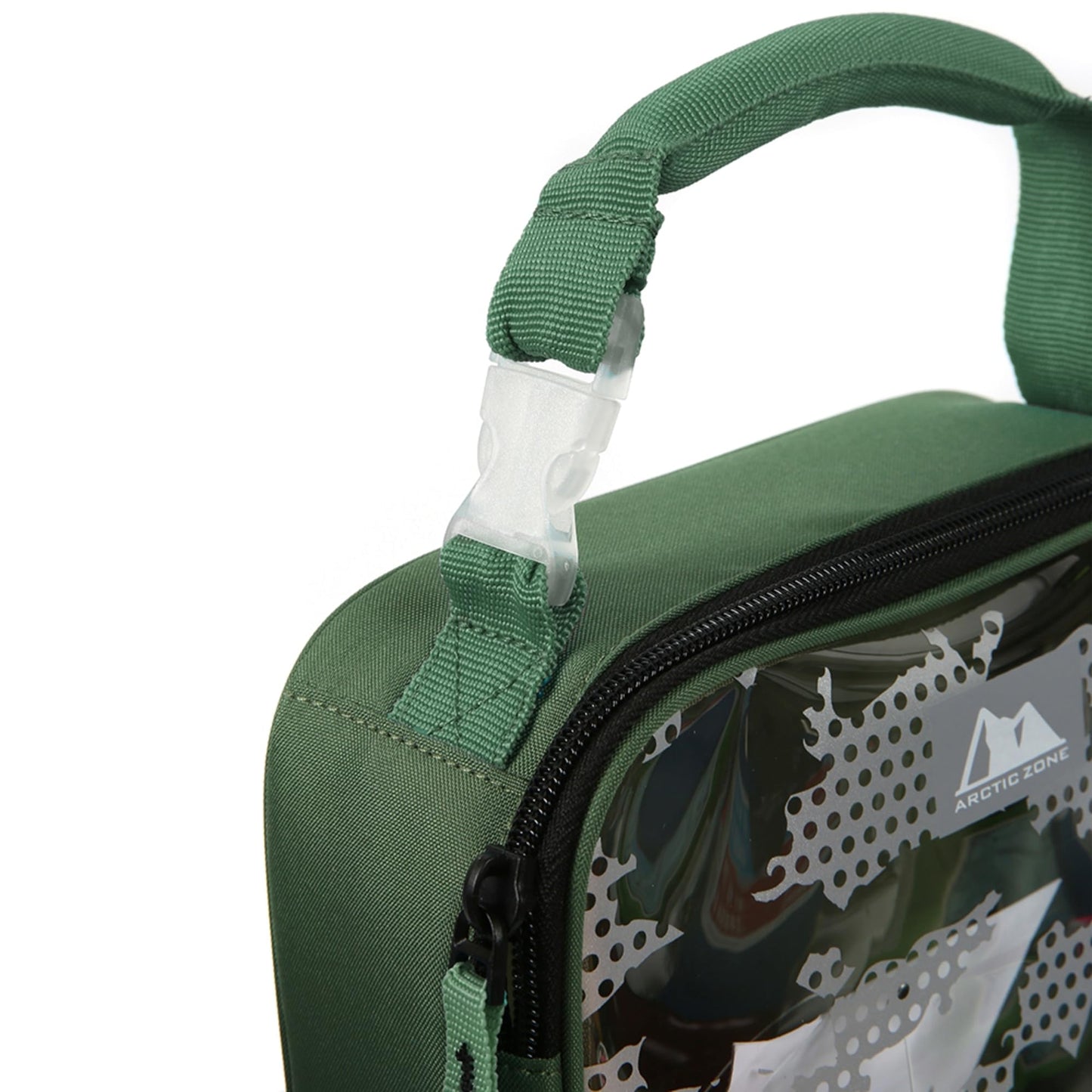 Arctic Zone Translucent Insulated Upright Lunch Pack, Green Camo