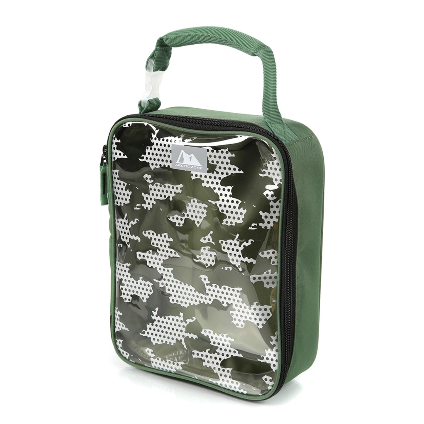 Arctic Zone Translucent Insulated Upright Lunch Pack, Green Camo
