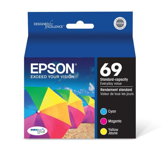 EPSON 69 DURABrite Ultra Ink Color Combo Pack (3 CYAN/MAGENTA/YELLOW) EXP 07.2023