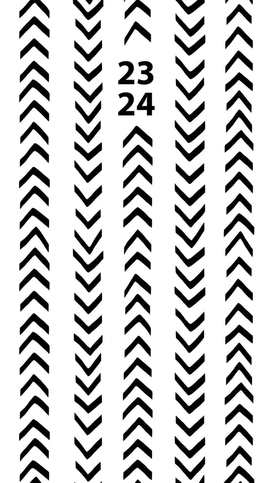 Black and White 2023 2-Year Pocket Planner [Calendar] Willow Creek Press