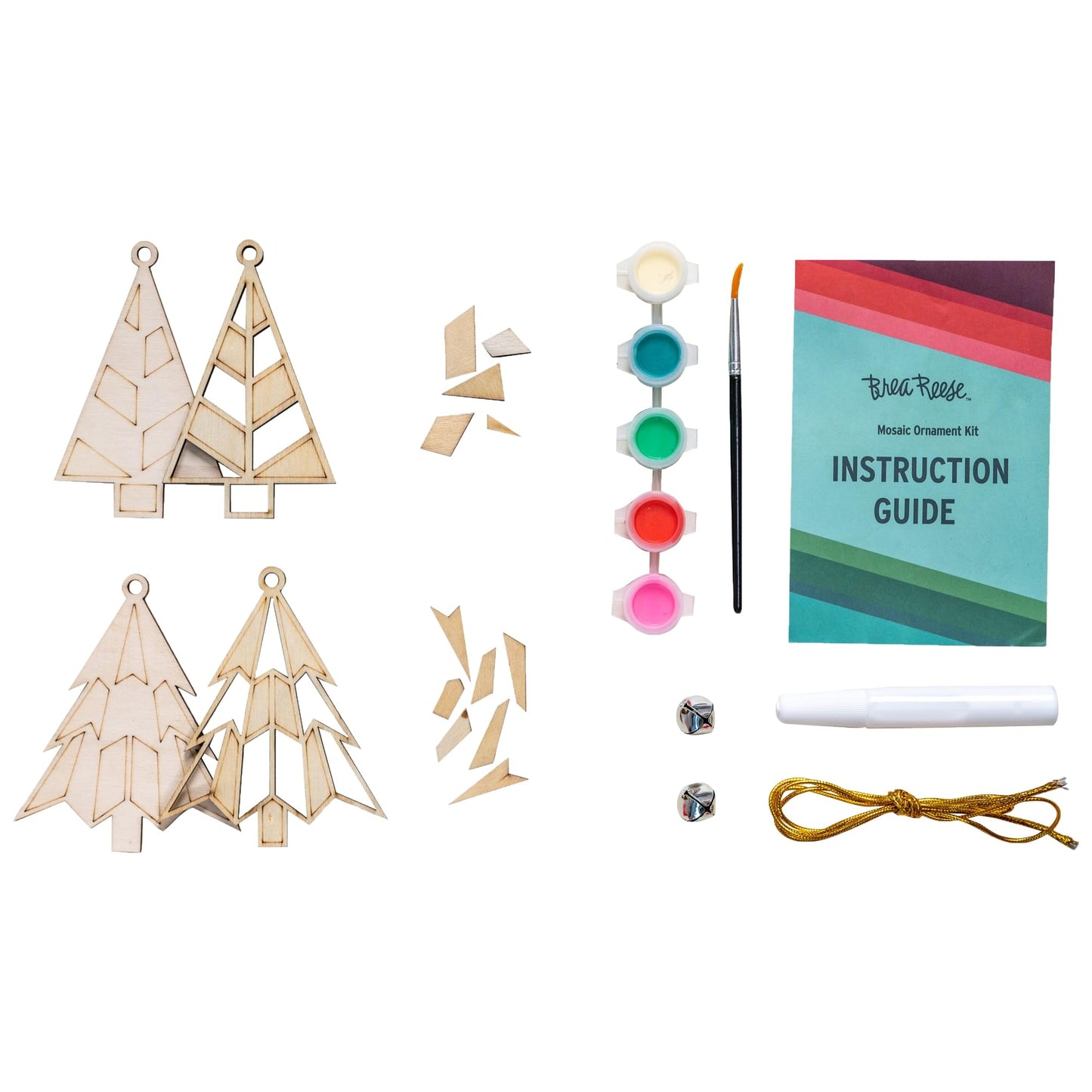 Brea Reese® Layered Wood Ornament Kit, Green
