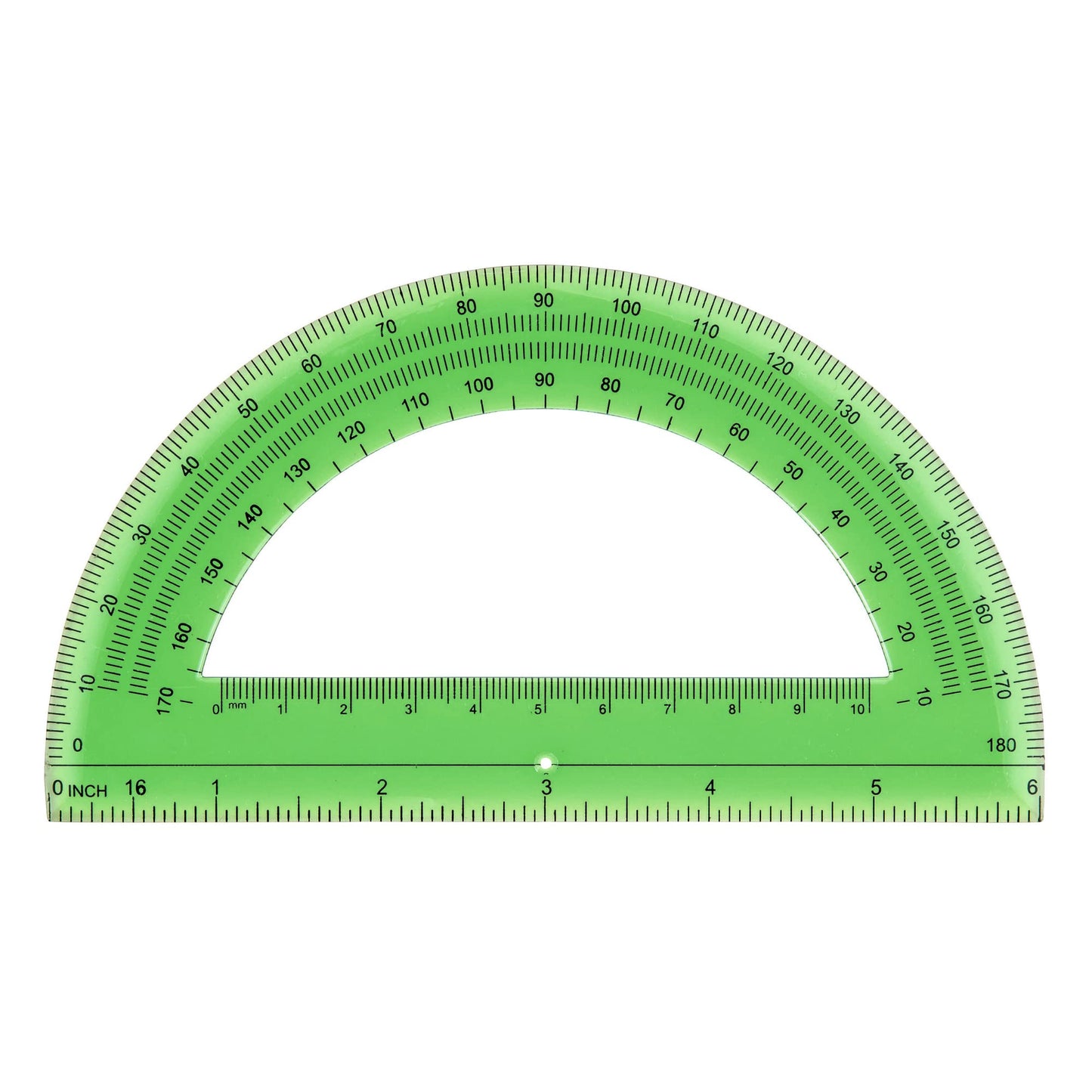 Office Depot Semicircular 6in. Protractor, Clear, 973D OD8