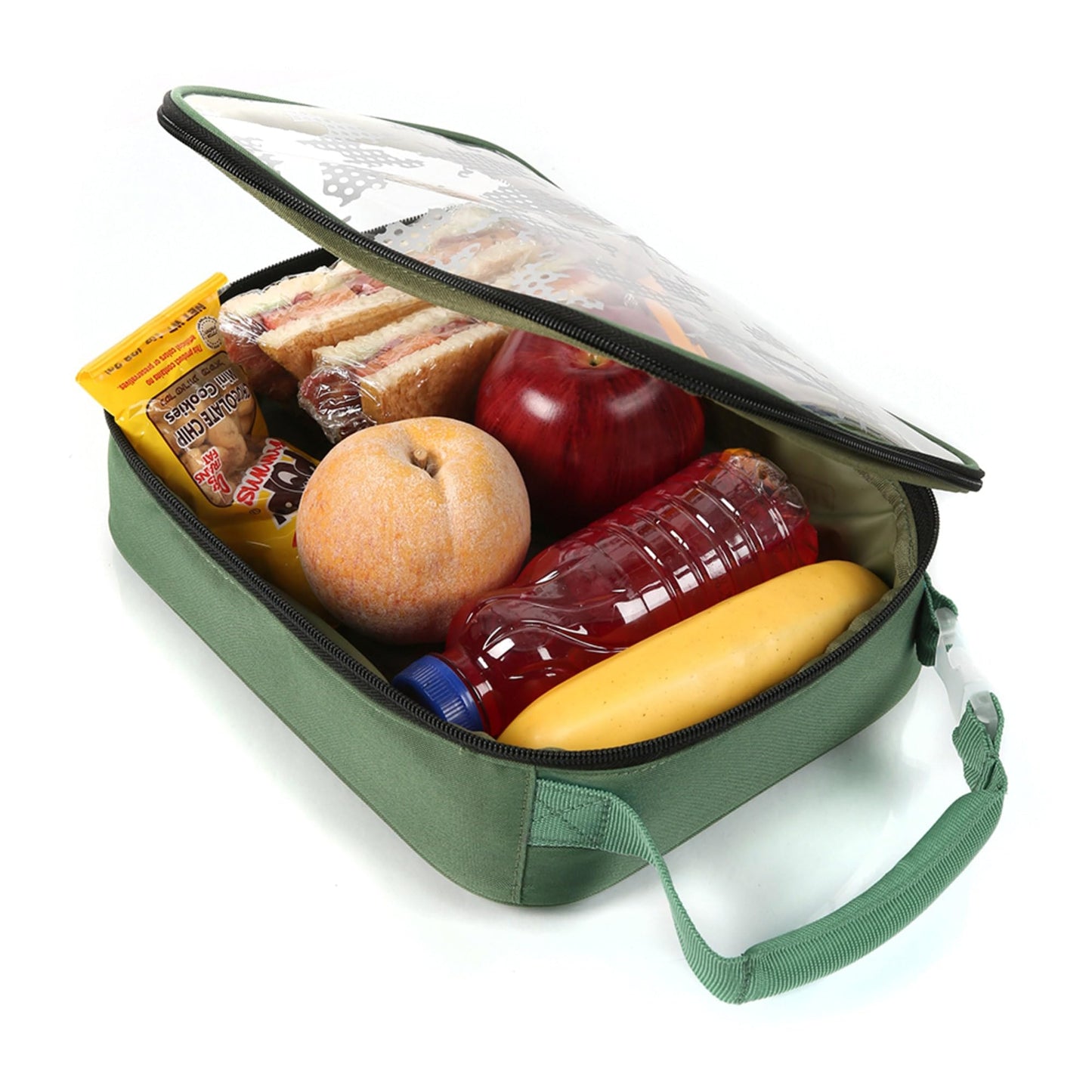 Arctic Zone Translucent Insulated Upright Lunch Pack, Green Camo
