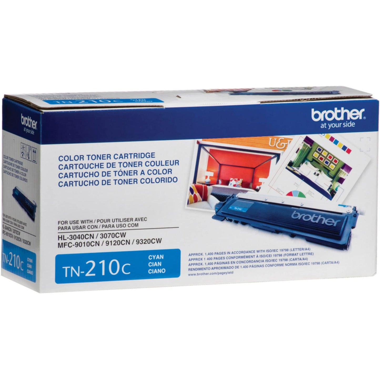 Brother® TN-210C Cyan Toner Cartridge,Blue