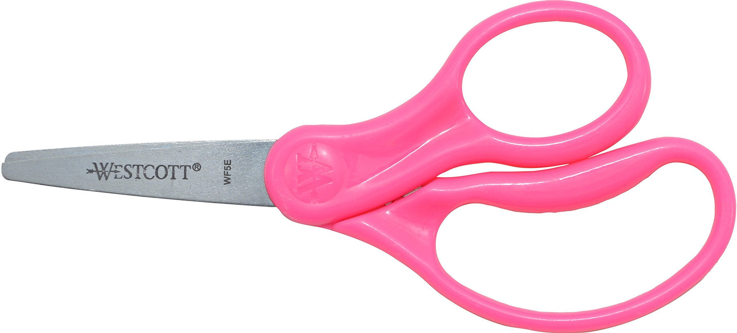 Westcott Kids Scissors, Pointed, 5-Inch, Color Varies (13131)